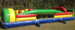 35-foot backyard inflatable obstacle course in St Augustine, FL