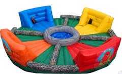 Human Hungry Hippos inflatable party game rental in St Augustine