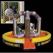 Wrecking Ball Interactive inflatable party game rental in St Augustine